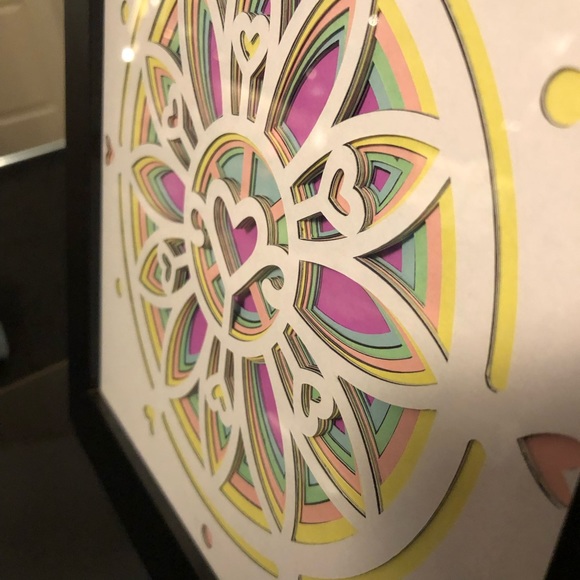 3-D Heart Mandala decor - Picture 4 of 7